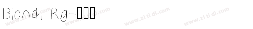 Biondi Rg字体转换